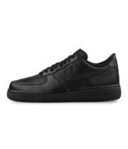 Кроссовки Nike Air Force черные с мехом