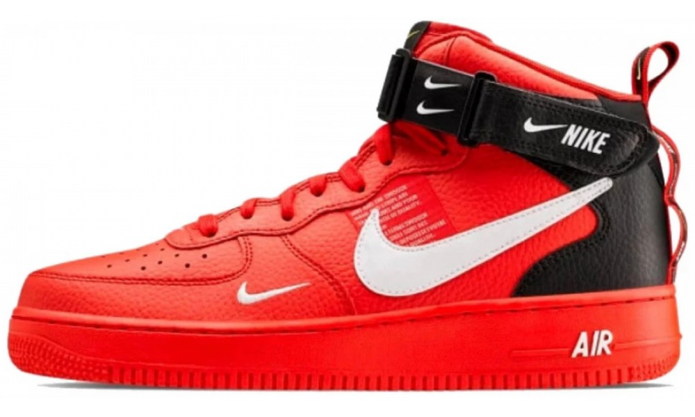 Найки форсы красные. Nike Air Force 1 Mid 07 lv8 Utility Red. Nike Air Force 1 Mid 07 lv8 Red Winter. Nike Air Force 1 07 Mid lv8 Red. Nike Air Force Mid lv8 Red.