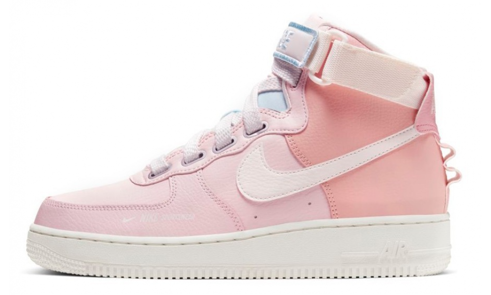 Розовые форсы. Nike Air Force 1 High Utility Pink. Nike Air Force 1 High. Найк Эйр Форс розовые. Nike Air Force 1 High Utility.