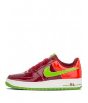 Кроссовки Nike Air Force 1 Premium красные с зеленым