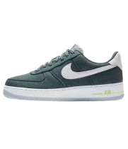 Обувь Nike Air Force 1 замшевые темно-зеленые