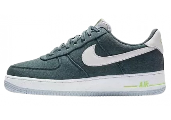 Обувь Nike Air Force 1 замшевые темно-зеленые