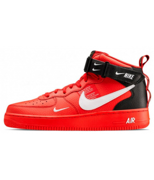 Nike Air Force 1 '07 LV8 Mid Utility Red Black