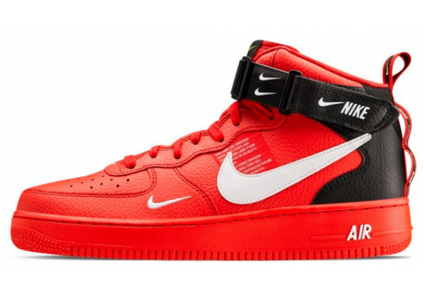 Nike Air Force 1 '07 LV8 Mid Utility Red Black