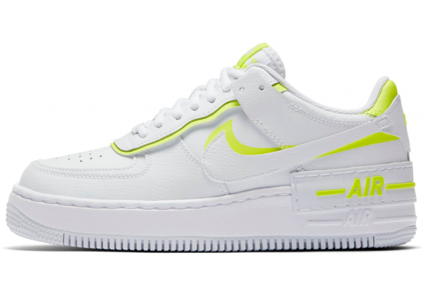 Nike Air Force 1 Shadow White Lemon Venom Volt