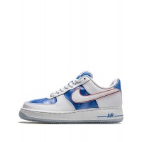 Кроссовки Nike Air Force 1 бело-голубые