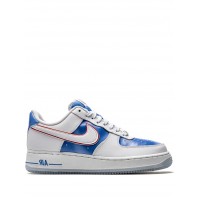 Кроссовки Nike Air Force 1 бело-голубые
