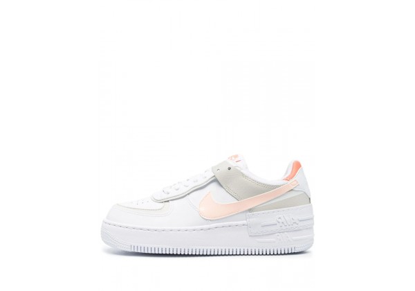 Кроссовки Nike Air Force 1 бело-бежево-розовые