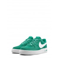 Кроссовки Nike Air Force 1 зеленые с белым