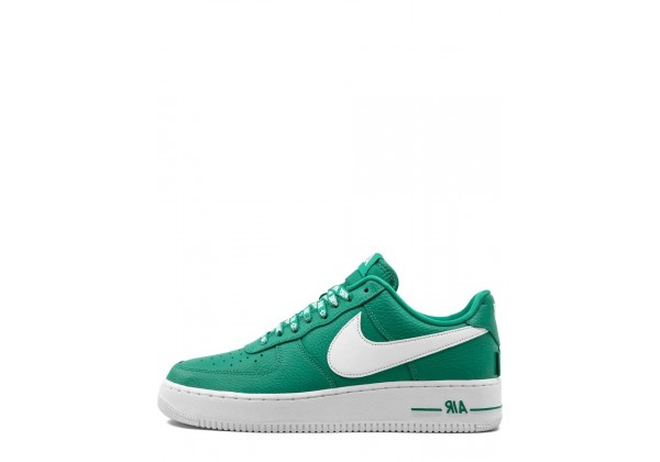 Кроссовки Nike Air Force 1 зеленые с белым