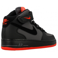 Nike Air Force 1 Mid 07 серо-черные