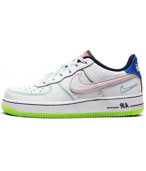 Nike Air Force 1 Low outside the lines GS белые