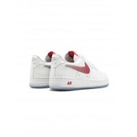 Кроссовки Nike Air Force 1 Retro белые с красным