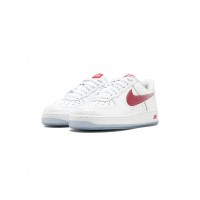 Кроссовки Nike Air Force 1 Retro белые с красным
