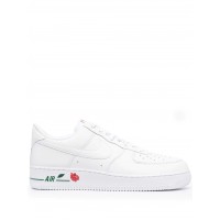Кроссовки Nike Air Force 1 белые с цветочным принтом