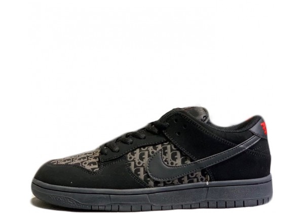 Кроссовки Nike Air Force 1 Dior черные