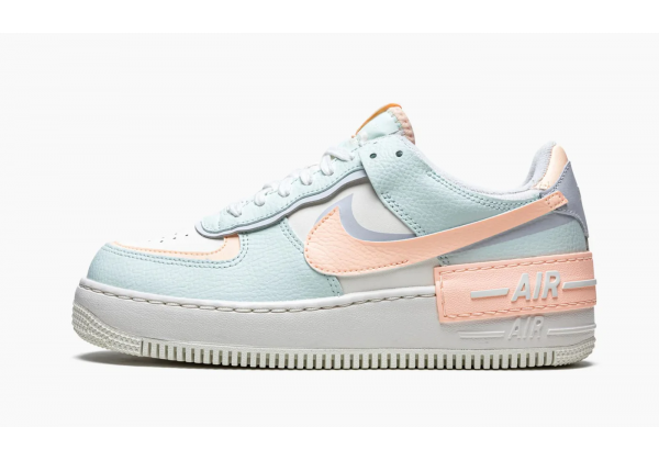 Кроссовки Nike Air Force мятно-персиковые