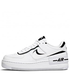 Кроссовки Nike Air Force 1 белые с черным