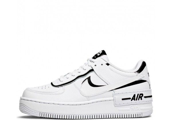 Кроссовки Nike Air Force 1 белые с черным