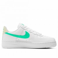 Кроссовки Nike Air Force 1 белые с зеленым