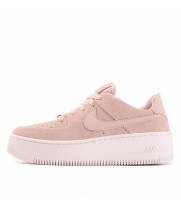 Кроссовки Nike Air Force 1 Sage розово-белые