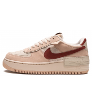 Nike Air Force 1 Shadow Shimmer бежевые замша