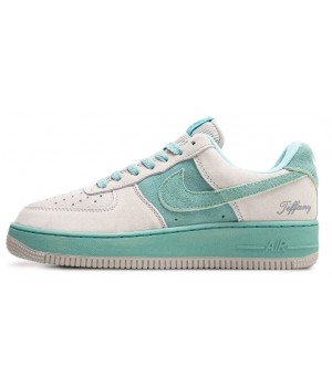 Nike Air Force 1 Low x Tiffany светло-серые с мятным женские