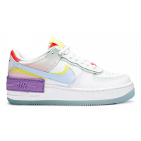 Nike Air Force 1 Low Shadow White Diamond Blue Purple Yellow