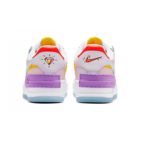 Nike Air Force 1 Low Shadow White Diamond Blue Purple Yellow