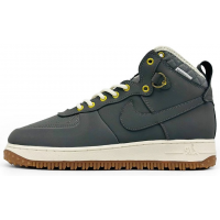 Nike Air Force 1 Lunar Duckboot WaterShield Autumn Grey с мехом