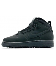 Nike Air Force 1 Lunar Duckboot WaterShield Black с мехом