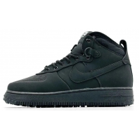 Nike Air Force 1 Lunar Duckboot WaterShield Black с мехом