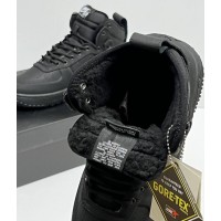 Nike Air Force 1 Lunar Duckboot WaterShield Black с мехом