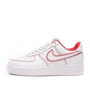 Кроссовки Nike Air Force 1 бело-красные