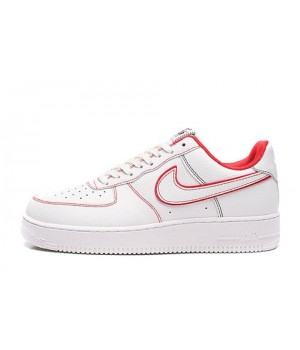 Кроссовки Nike Air Force 1 бело-красные