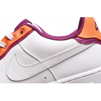 Кроссовки Nike Air Force 1 бело-оранжевые с розовым