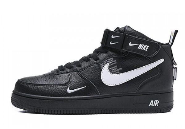 Nike Air Force 1 высокие черные