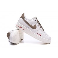 Кроссовки Nike Air Force 1 белые с серым
