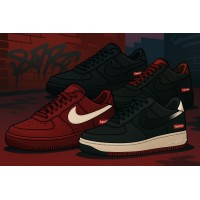 Обувь Nike Air Force Sage розово-белые