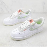 Кроссовки Nike Air Force 1 Low White neon Stitch 