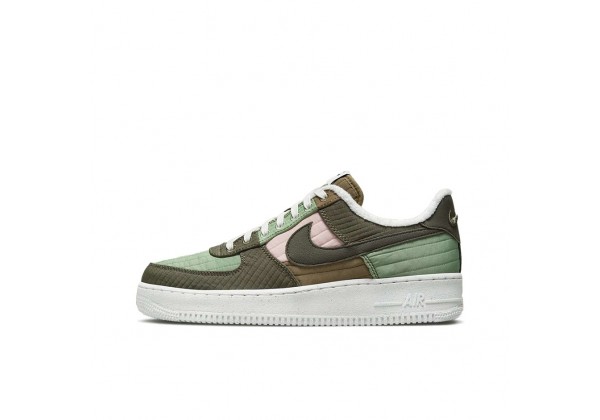 Nike Air Force 1 Low Military Green Stitching