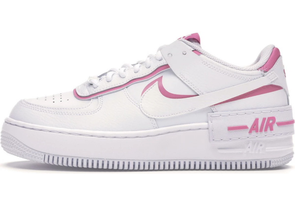 Кроссовки Nike Air Force бело-розовые