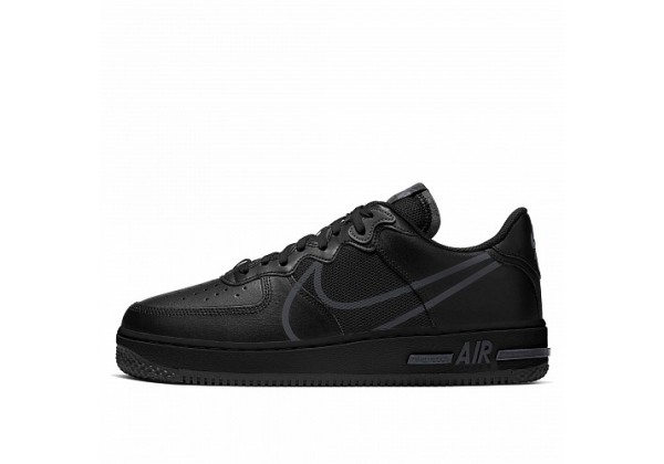  Кроссовки Nike Air Force 1 React черные