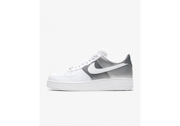 Кроссовки Nike Air Force 1 серые с белым
