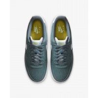 Кроссовки Nike Air Force 1 замшевые темно-зеленые