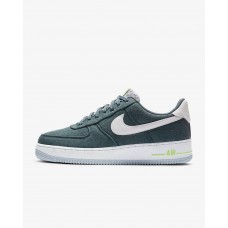 Кроссовки Nike Air Force 1 замшевые темно-зеленые