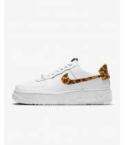 Кроссовки Nike Air Force 1 белые с леопардовой вставкой