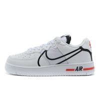 Nike Air Force 1  бело-красно-черные