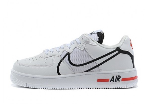 Nike Air Force 1 бело-красно-черные