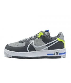 Nike Air Force 1 серо-салатовые